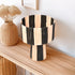 Black Striped Raffia Lamp –  Moroccan Natural TABLE LAMPSHADES